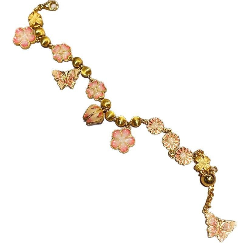 Blossom Butterfly Charm Bracelet - SHICCACHE
