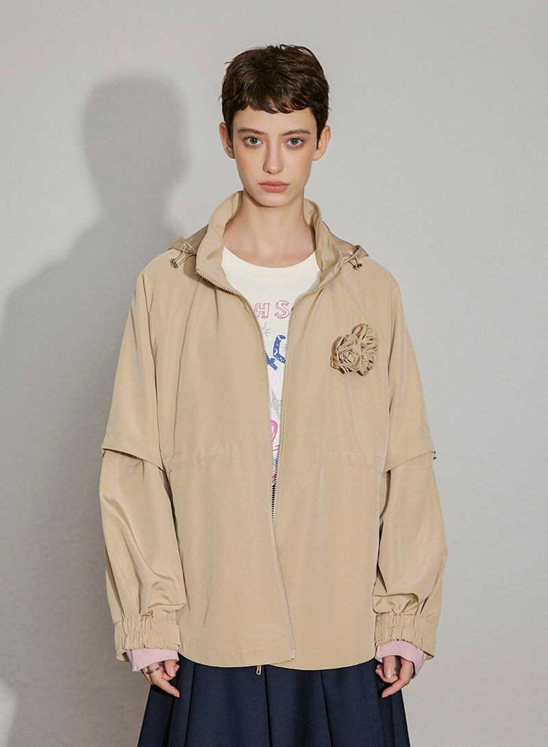Convertible Petal Hoodie Jacket - SHICCACHE