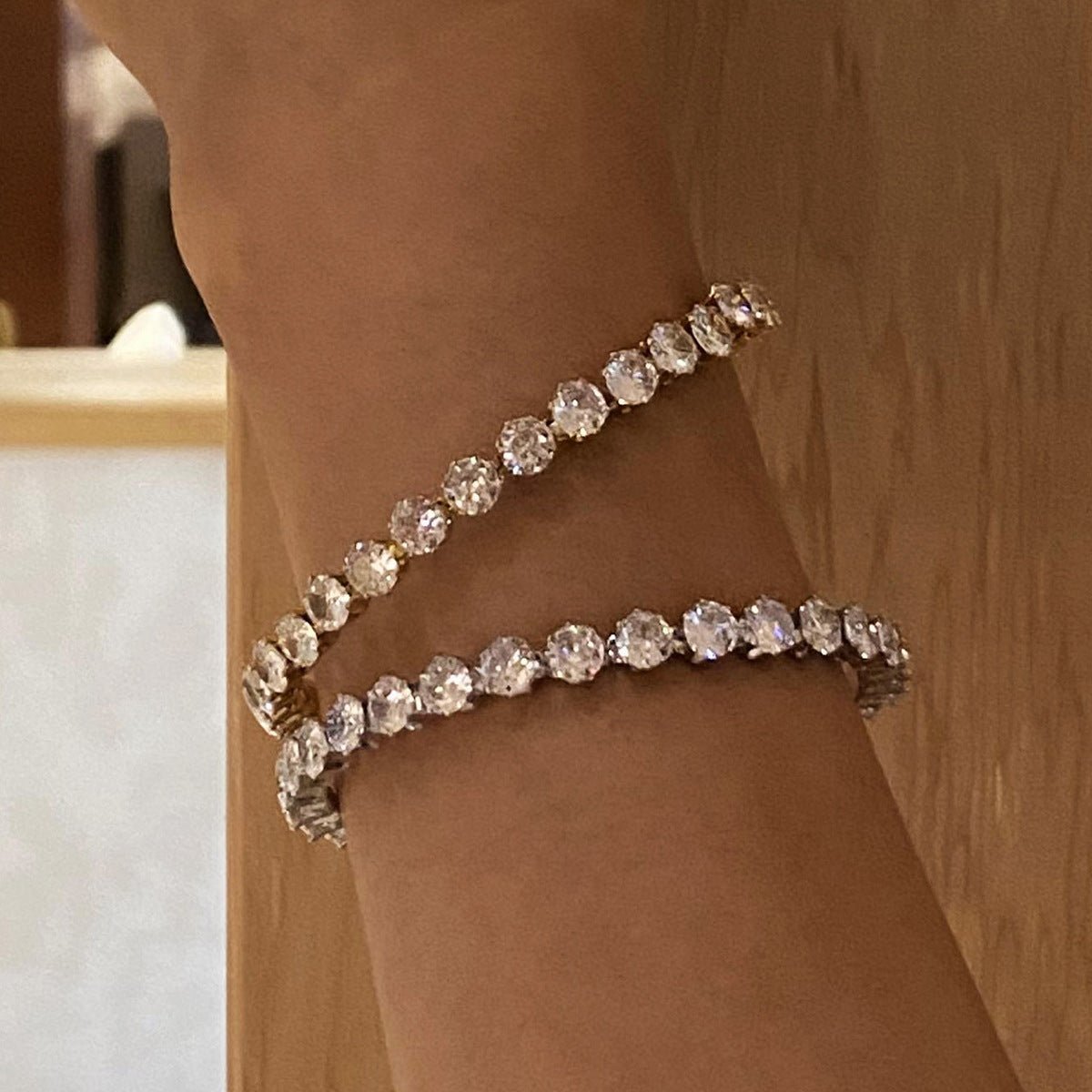 Lustrous Radiance Tennis Bracelet - SHICCACHE