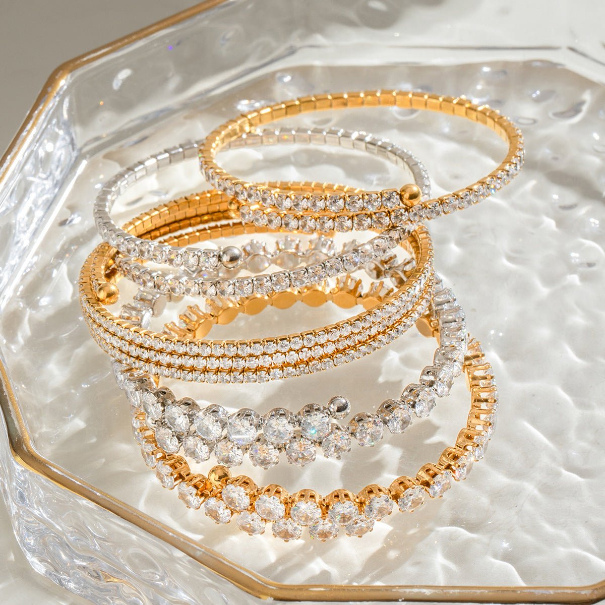 Lustrous Radiance Tennis Bracelet - SHICCACHE