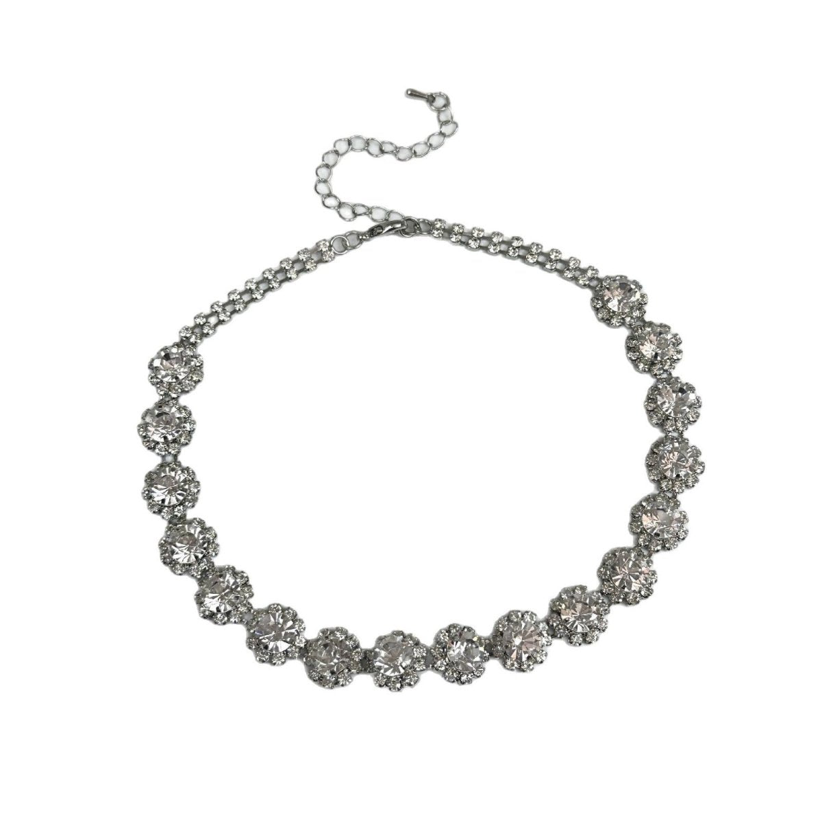 Radiant Blossom Rhinestone Choker - SHICCACHE