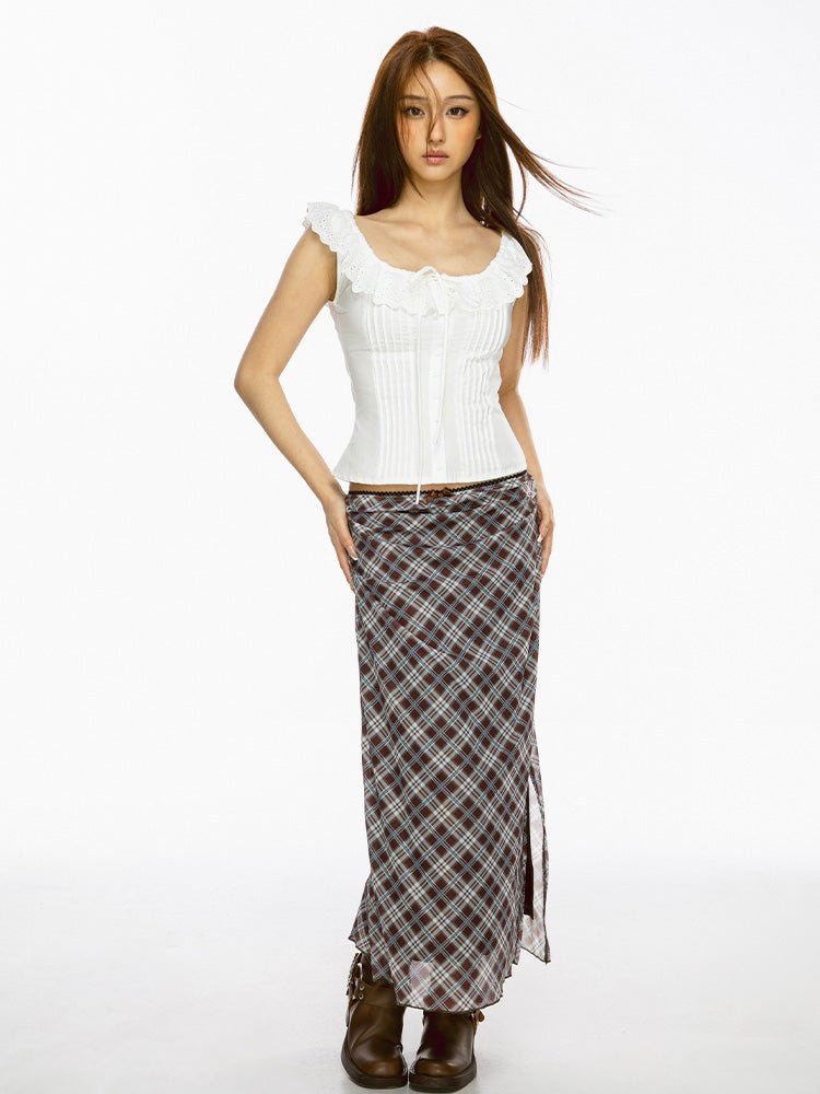 Romantic Frill Lace Top - SHICCACHE