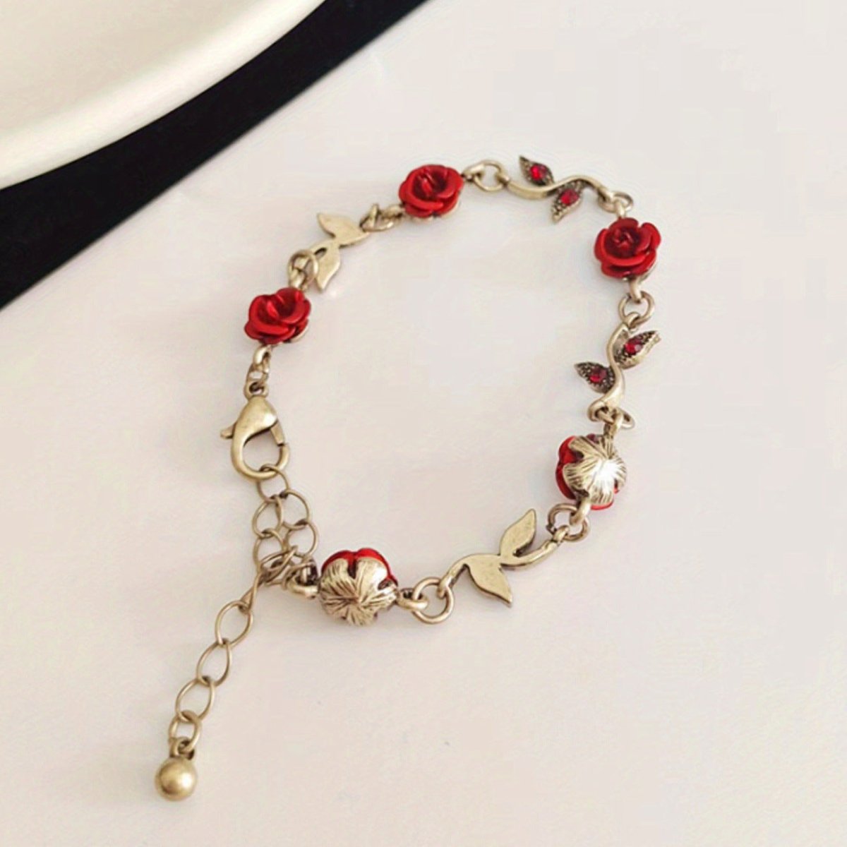 Rose Bloom Charm Bracelet - SHICCACHE