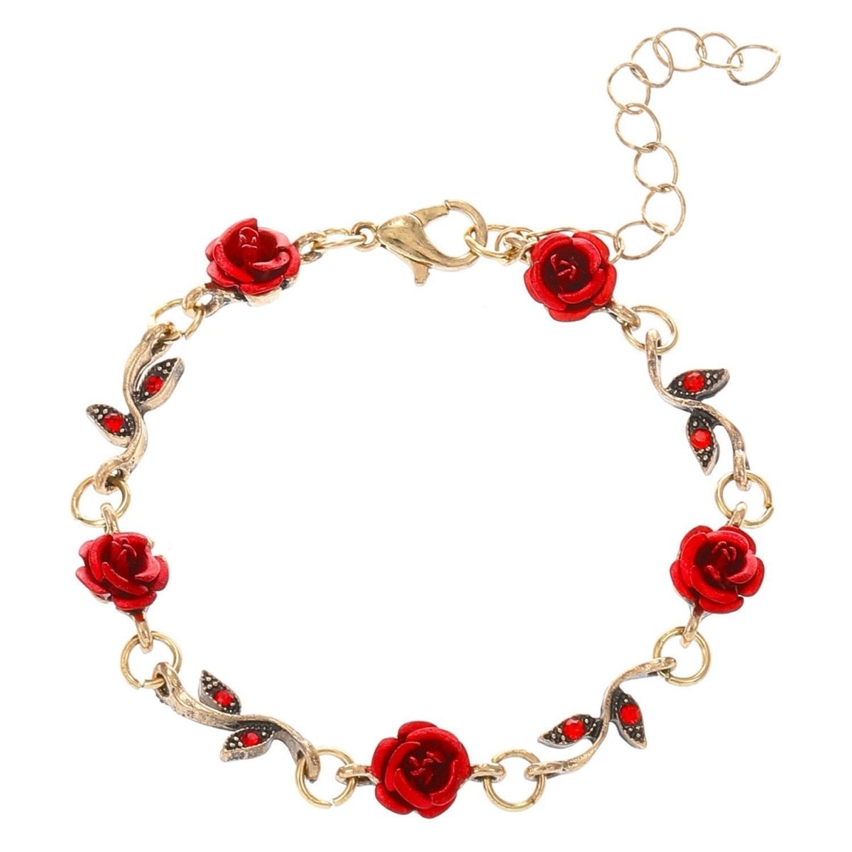 Rose Bloom Charm Bracelet - SHICCACHE