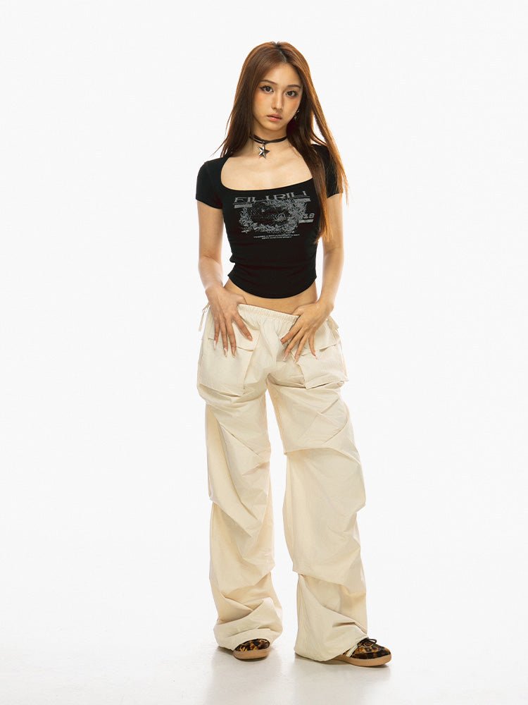 Spider Web Graphic Baby Tee - SHICCACHE