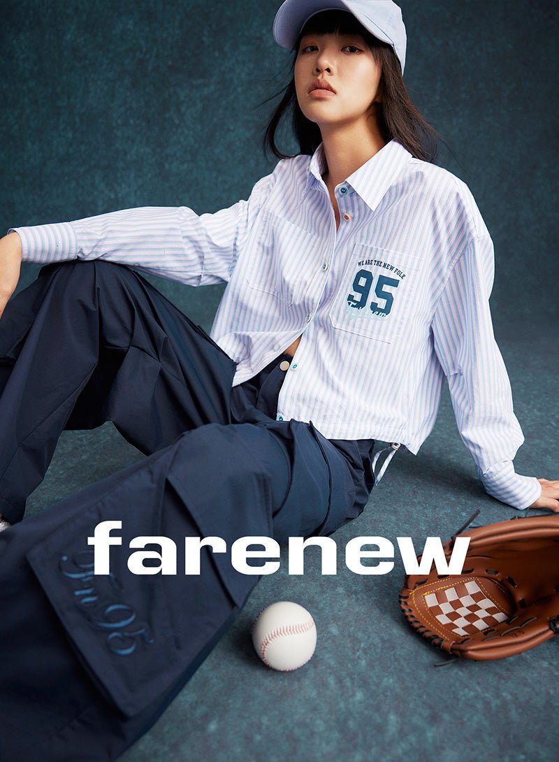 Striped Cropped Shirt - SHICCACHE