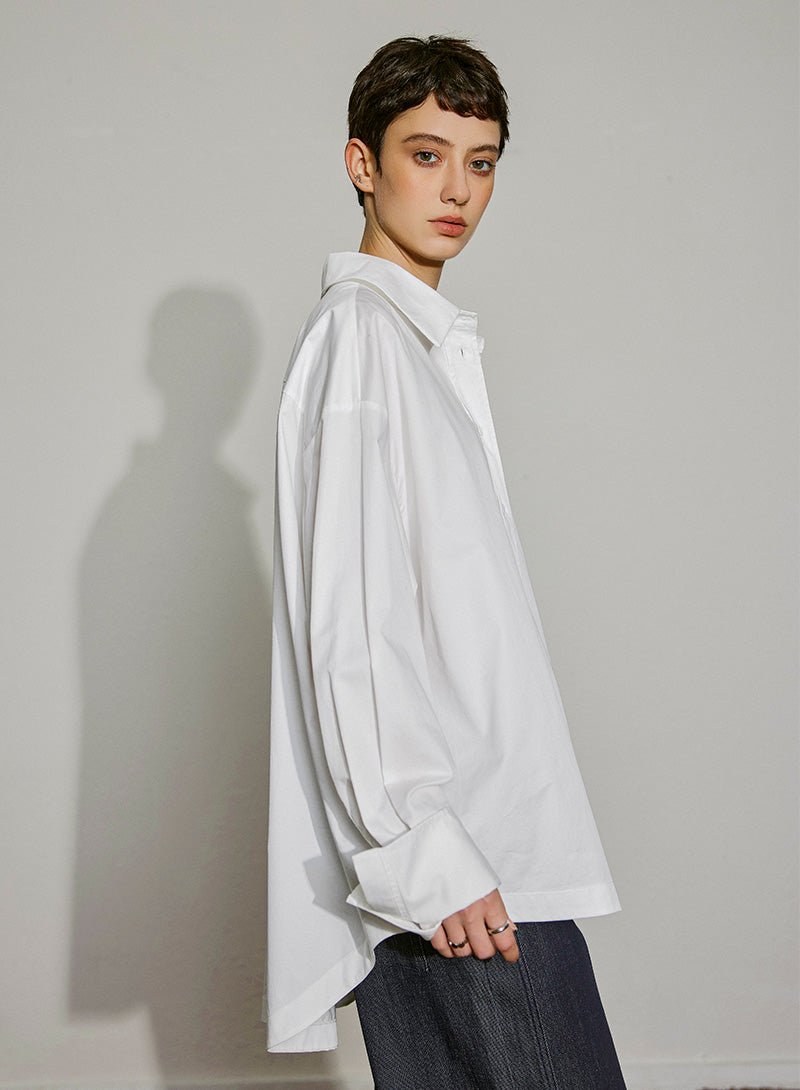 Timeless Oversized Cotton Shirt - SHICCACHE