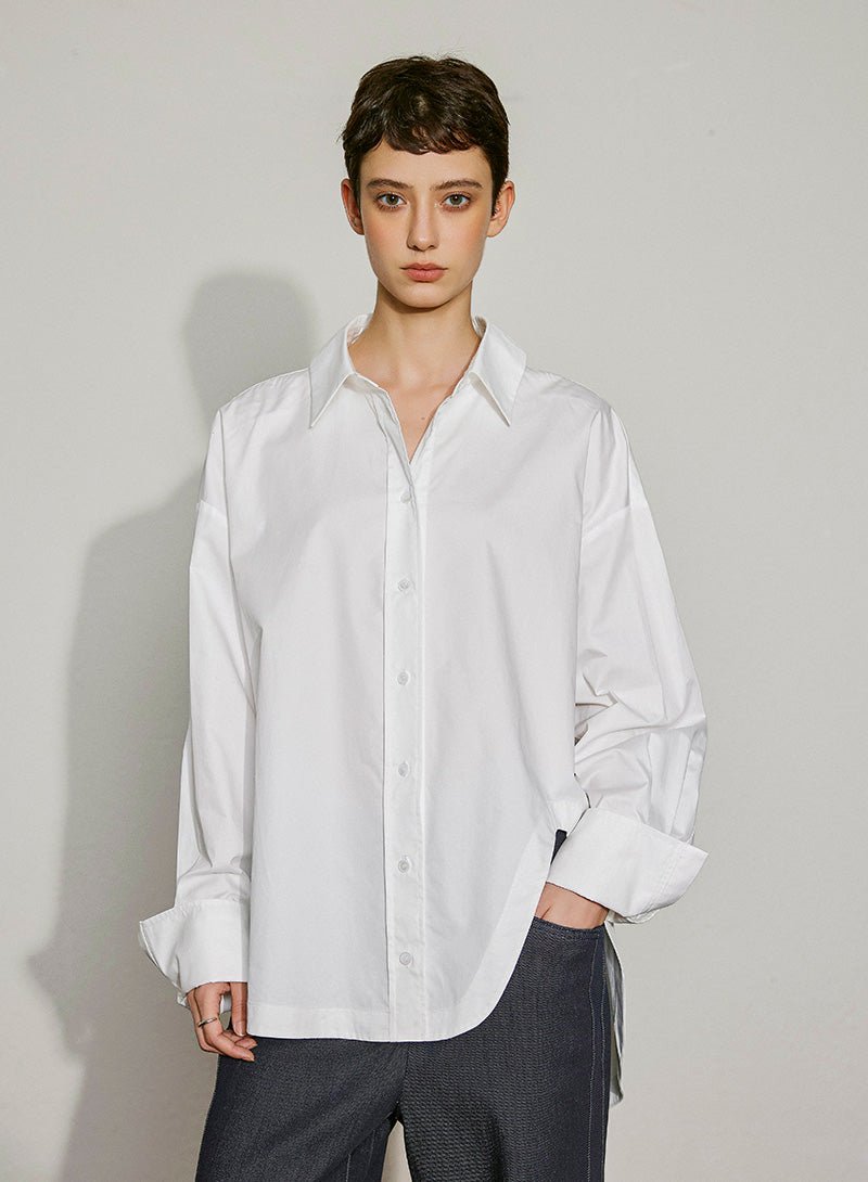 Timeless Oversized Cotton Shirt - SHICCACHE