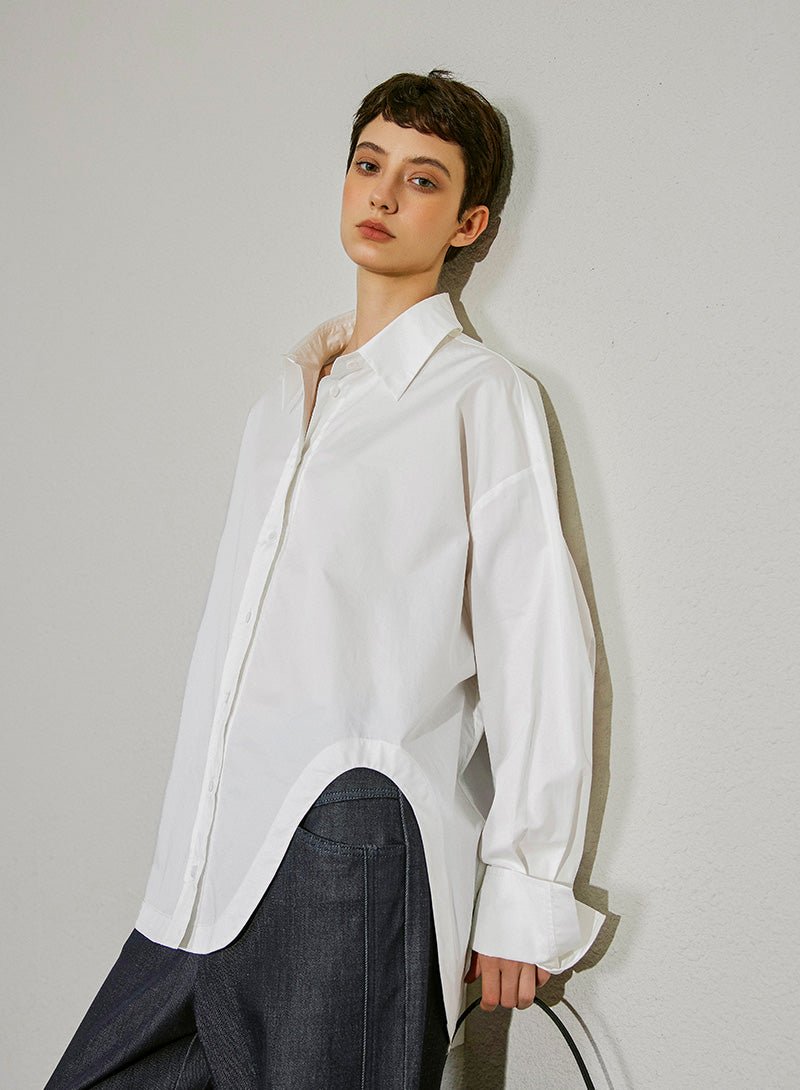 Timeless Oversized Cotton Shirt - SHICCACHE