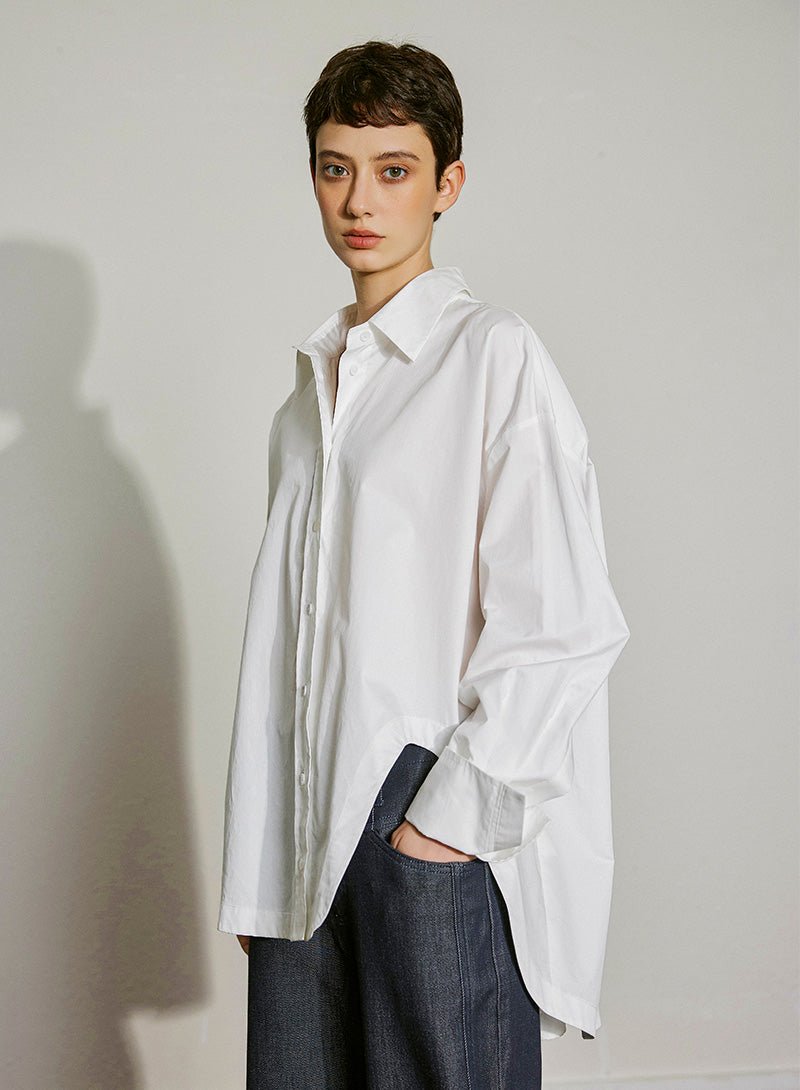 Timeless Oversized Cotton Shirt - SHICCACHE