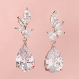 Radiant Teardrop Zircon Earrings