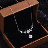Zirconia Blossom Necklace