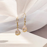 Teardrop Zircon Drop Earrings
