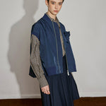 Asymmetric Pleated Skirt with Raw Hem - SHICCACHE
