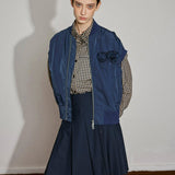 Asymmetric Pleated Skirt with Raw Hem - SHICCACHE