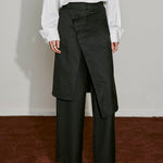 Asymmetrical Overlay Trousers - SHICCACHE