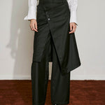 Asymmetrical Overlay Trousers - SHICCACHE