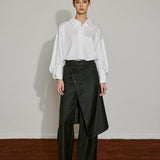 Asymmetrical Overlay Trousers - SHICCACHE