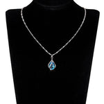 Azure Drop Zircon Pendant Necklace - SHICCACHE