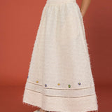 Beaded Bloom Midi Skirt - SHICCACHE
