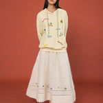 Beaded Bloom Midi Skirt - SHICCACHE