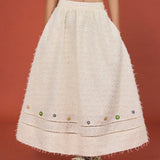 Beaded Bloom Midi Skirt - SHICCACHE