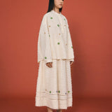 Beaded Bloom Textured Shirt - SHICCACHE