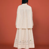 Beaded Bloom Textured Shirt - SHICCACHE