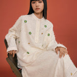 Beaded Bloom Textured Shirt - SHICCACHE