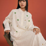 Beaded Bloom Textured Shirt - SHICCACHE