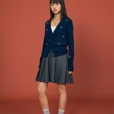 Beaded Charm Wool Cardigan - SHICCACHE