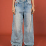 Beaded Floral Wide - Leg Pants - SHICCACHE