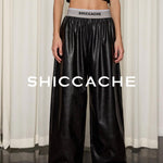Black Casual Leather Pants - SHICCACHE
