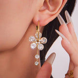 Blooming Zircon Drop Earrings - SHICCACHE