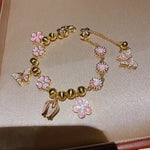 Blossom Butterfly Charm Bracelet - SHICCACHE