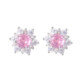 Blossom Radiance Zircon Stud Earrings - SHICCACHE