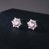 Blossom Radiance Zircon Stud Earrings - SHICCACHE