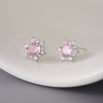 Blossom Radiance Zircon Stud Earrings - SHICCACHE