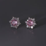 Blossom Radiance Zircon Stud Earrings - SHICCACHE