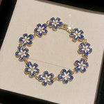 Blue Blossom Charm Bracelet - SHICCACHE