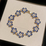 Blue Blossom Charm Bracelet - SHICCACHE