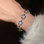 Blue Blossom Charm Bracelet - SHICCACHE