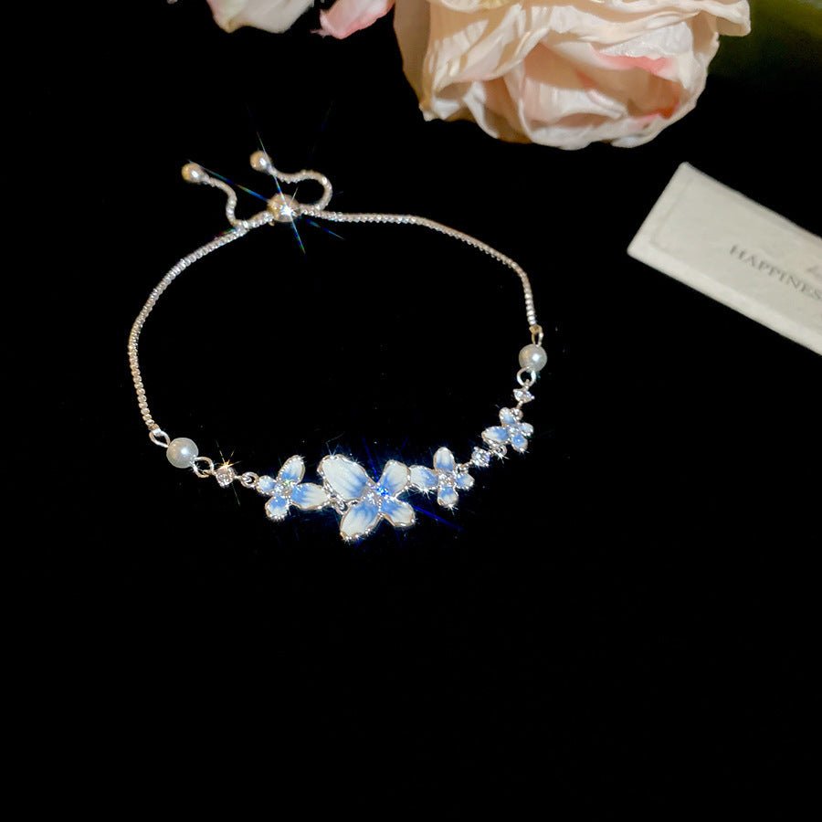 Blue Blossom Pearl Bracelet - SHICCACHE