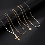 Bohemian Radiance Layered Necklace Set - SHICCACHE