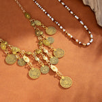 Boho Luxe Coin Pendant Layered Necklace - SHICCACHE