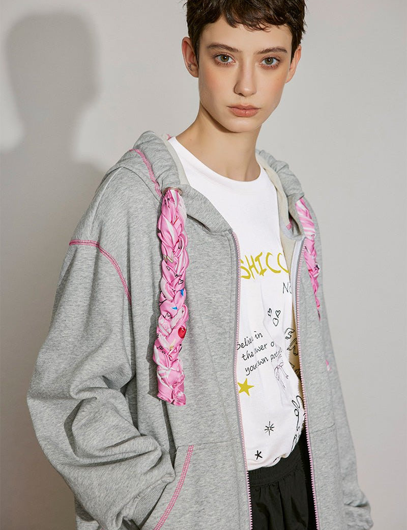 Braided Contrast Hoodie – Cozy Meets Cool - SHICCACHE