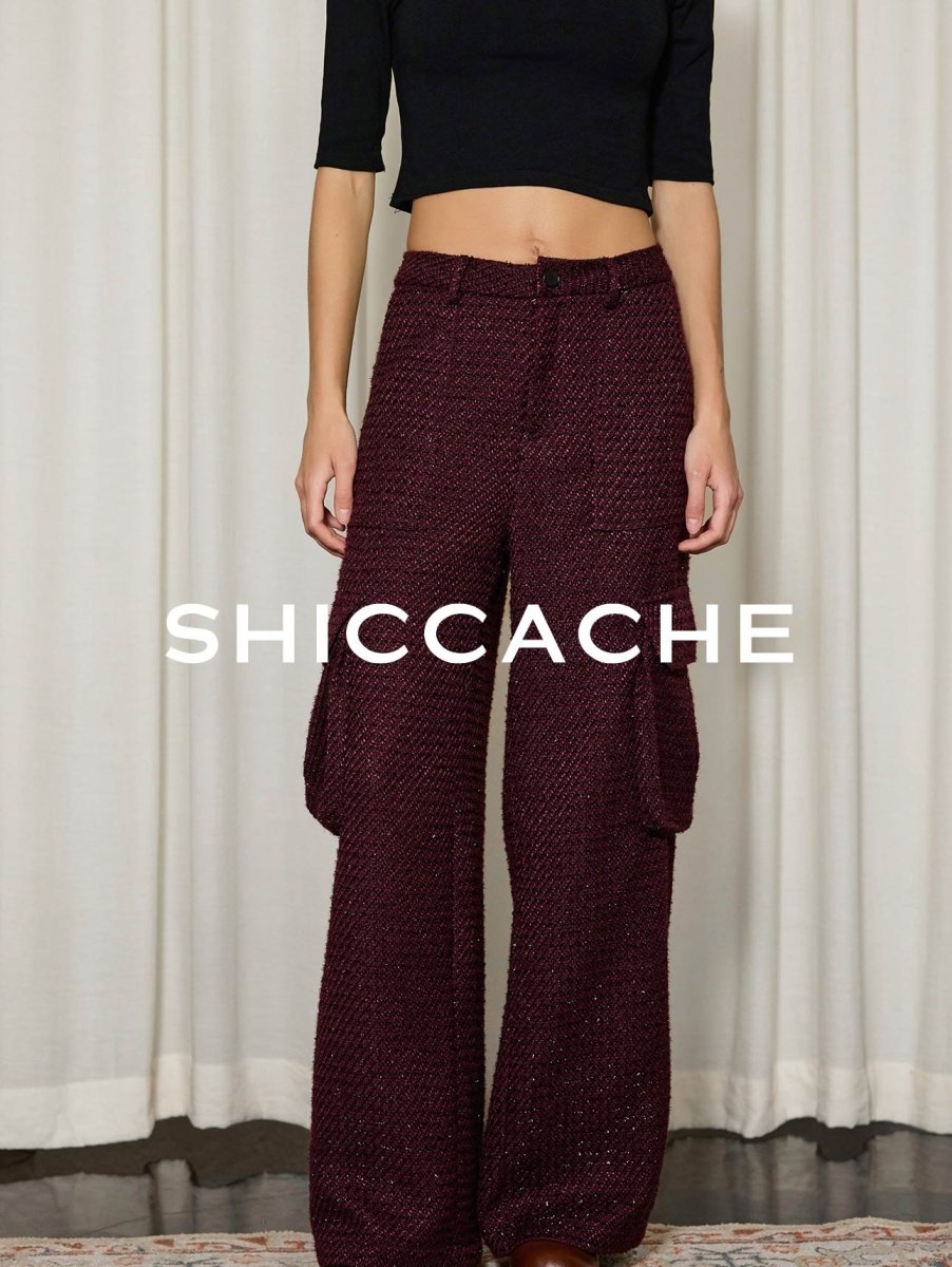Burgundy tweed suit - SHICCACHE