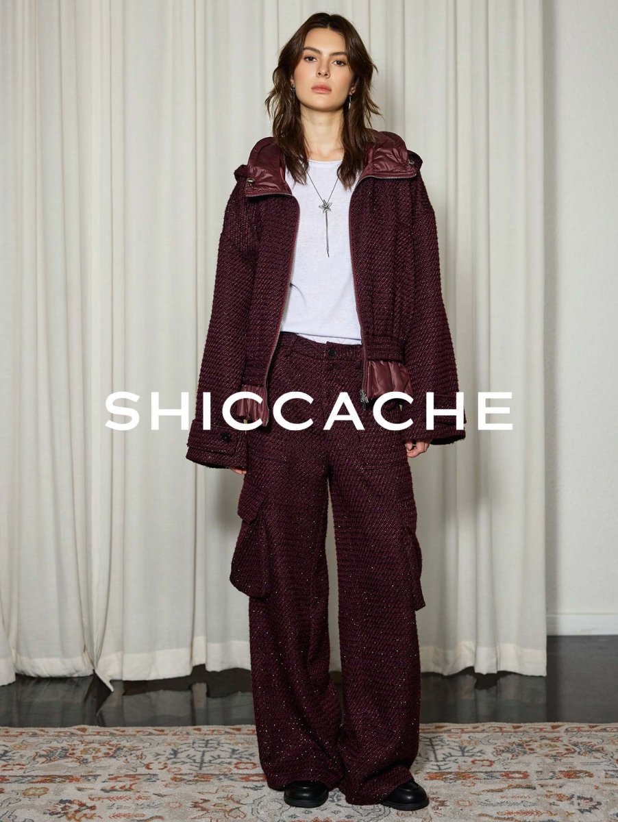 Burgundy tweed suit - SHICCACHE