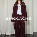 Burgundy tweed suit - SHICCACHE