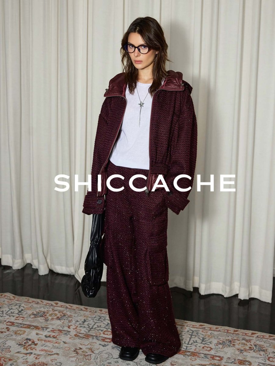 Burgundy tweed suit - SHICCACHE